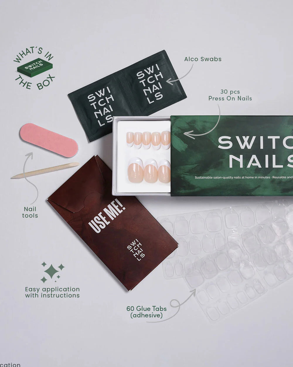 Switch Nails French Warm Oval